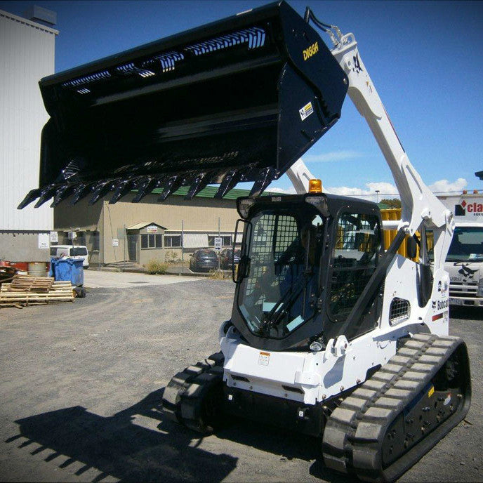 4-in-1 Bucket (Skid Steer Heavy Duty): heavy duty bucket open