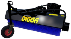 Digga Cleana Angle Broom for Skid Steer Loaders