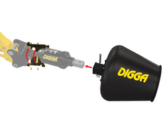 Digga Cement Mixer for Excavators