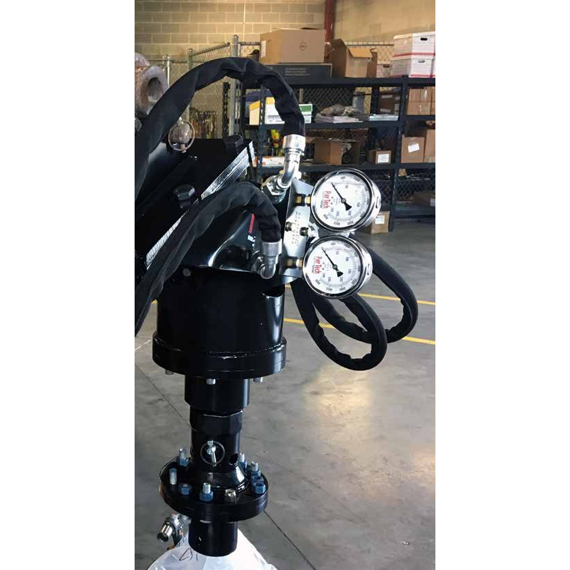 Digga Auger Drive Valves and SD Drive Cradle: inline pressure relief valve fitted to a drive