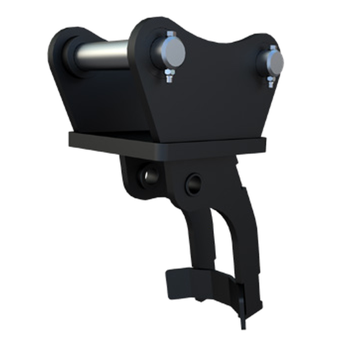 Digga Excavator Auger Drive Hitch: Cradle hitch render (separate embedded image placed over the cradle hitch photo)