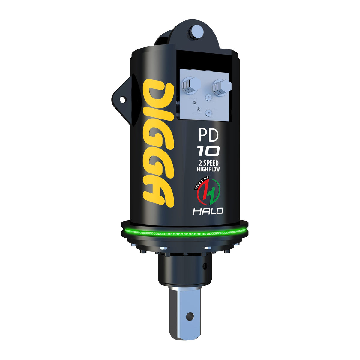 Digga PDT10HF 2-Speed Auger Drive: 2000x2000 (source 1376x2880); HALO version