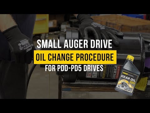 Pdd-Pd5 Auger Drive Service Kit: Oil Change Procedure: PDD - PD5