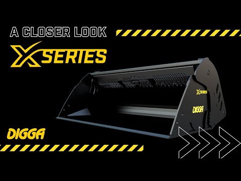 4-in-1 Bucket - Skid Steer Heavy Duty: NEW - Digga X Series Heavy Duty 4 in 1 Bucket