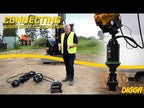 PD4 Auger Drive: How to connect a Digga Auger Drive to an Excavator