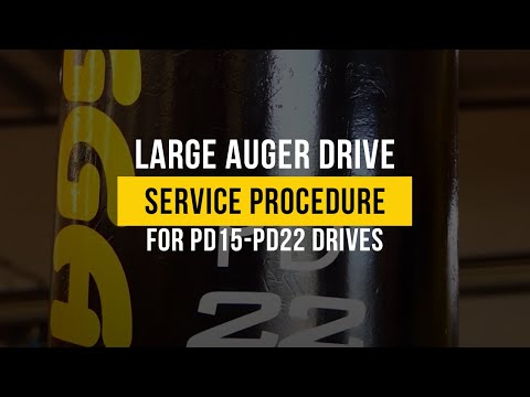 Pd15-Pd22 Auger Drive Service Kit: How to Service your PD15-PD22 Auger Drive with a DIY Service Kit