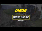 PD4 Auger Drive: Digga PD3 Auger Drive Drilling into Earth