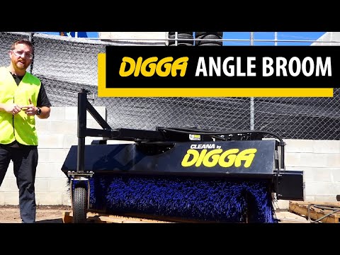 Angle Broom High Flow: Digga Angle Broom for Sweeping Debris