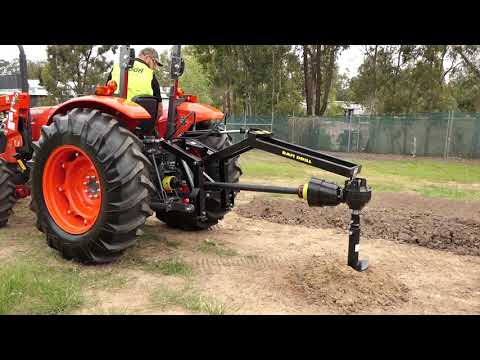 Tree Auger: Digga Agricultural Auger on a Tractor