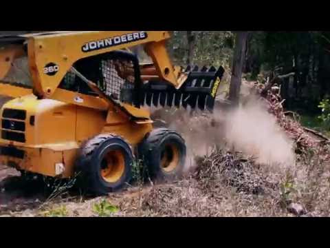 Stick Rakes for Euro Hitch Tractors: Digga Landscaping Attachments - Stick Rake