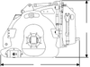 Digga 300 mm Road Profiler for Standard Flow Skid Steers