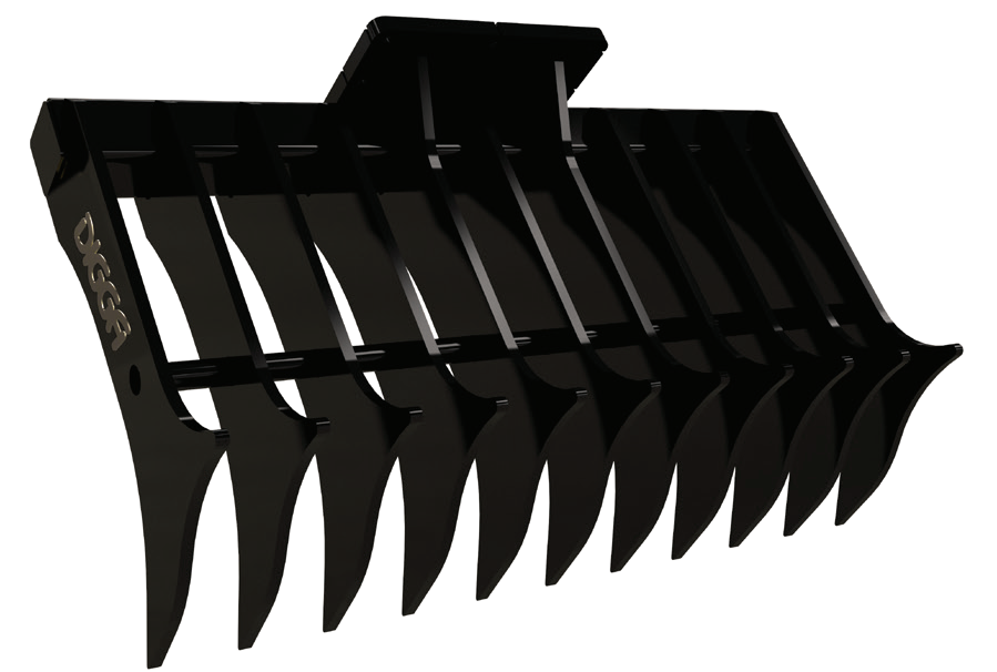 Digga Stick Rake for Excavators: excavator stick rake render