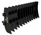 Digga Stick Rake for Tractors with Euro Hitch: euro hitch stick rake render