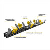 Digga 900mm Dig Hydrive Trencher - 1 5/8" Chain